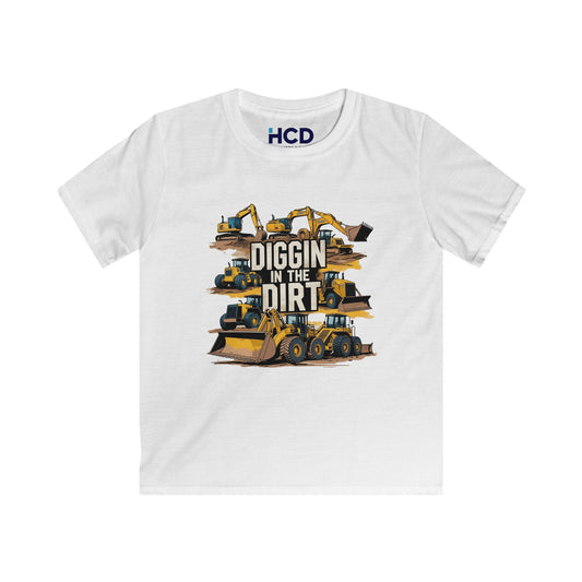Kids Construction Tee - 'Diggin in the Dirt'